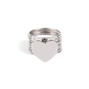 Bracciale Arg.925°/°°+Rh, che diventa anello