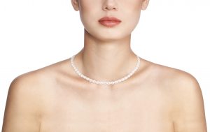 Collana Perle Piena Perlagione drop 4-5mm Oro giallo 750°/°° Lunghezza cm 42~