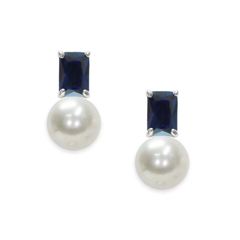 Orecchini Argento 925‰  Orecchini Argento 925‰ Perle Piena Perlagioen bottone 7X7½mm