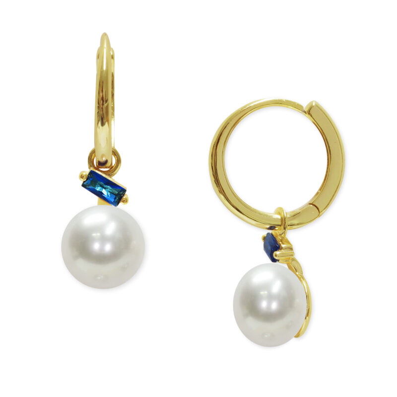 Orecchini Argento 925‰ dorato  Orecchini Argento 925‰ dorato Perle Piena Perlagioen bottone 7½x8mm