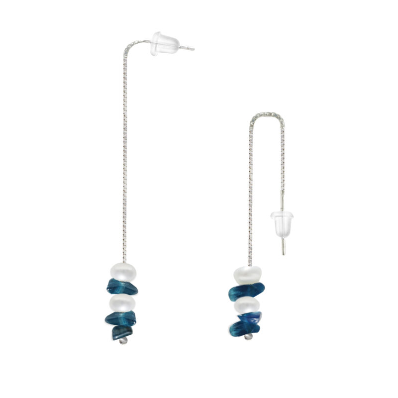 925‰ Gold Plated Silver Earrings 925‰ Gold Plated Silver Earrings Full Pearl Semi-spherical 4½X5mm Kyanite